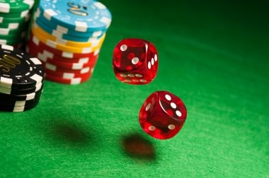 Roulette wheel with visible ball in motion